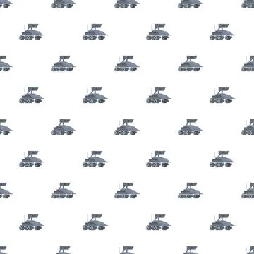 Space exploration rover seamless pattern repeating design Stock Illustration