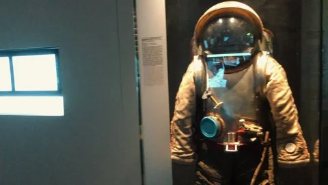 Space exploration section in the museum 4 Stock Footage 345090531