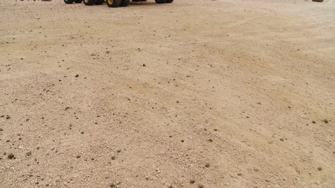 Space Exploration Vehicle parked in ground at space center Video stock 99085340