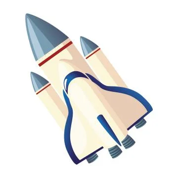 Space explore adventure spacecraft design Stock Illustration
