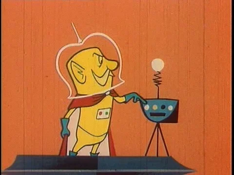 A space exploring Martian has an important announcement to make to his society Stock Footage 75307336