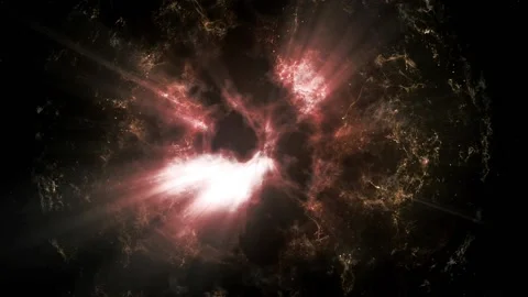 Space explosion, End of the universe Stock Footage 198908372