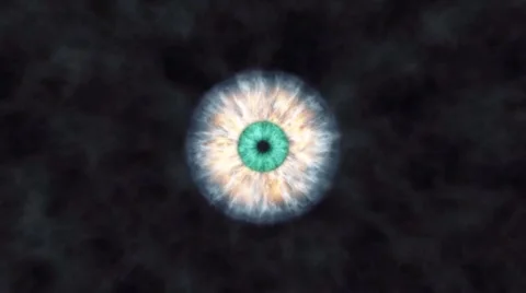 Space in eye Stock Footage 43550023