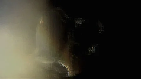 Space fantasy retreating space object Vídeo Stock 144725860