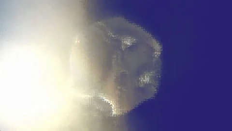 Space fantasy retreating space object Vídeo Stock 144735149