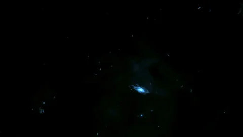 Space In Fast Motion In The Beautiful Blue Color Vidéo 103340824