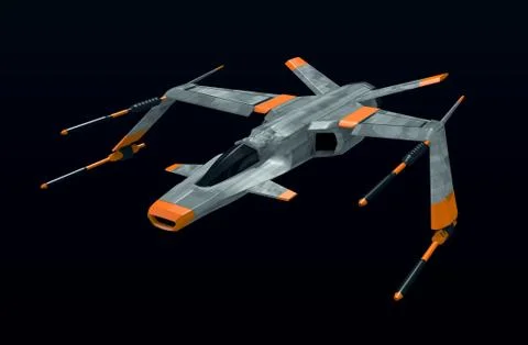 Space fighter Stock Illustration