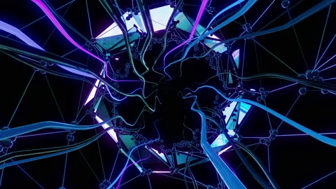 Space filaments Video stock 171822557