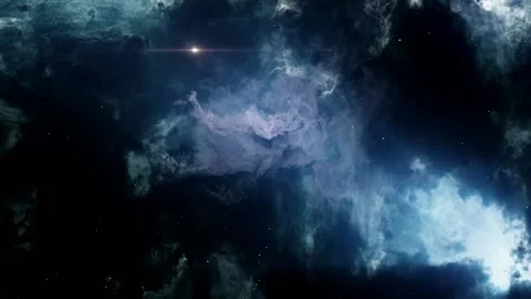 Space filled with bright stars, clouds &amp; nebula, heaven background, 動画素材 220231779