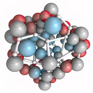 Space-filling molecular model of riboflavin. Atoms are represented as Stock Illustration