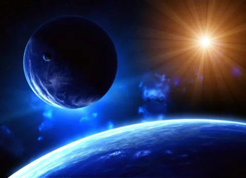 Space flare Stock Illustration