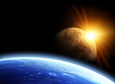 Space flare Stock Illustration