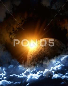 Space flare Stock Illustration
