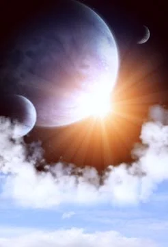 Space flare Stock Illustration