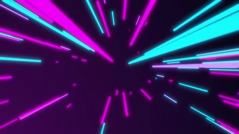 Space Flight. Abstract seamless background blue purple lines fly into the camera Stock Footage 150226823