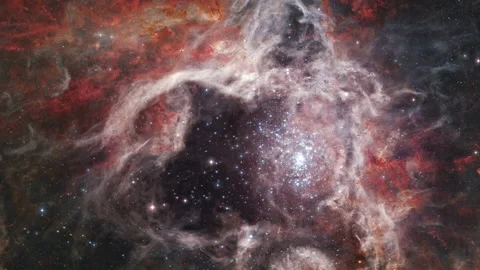 Space flight across nebula Stock Footage 234900887