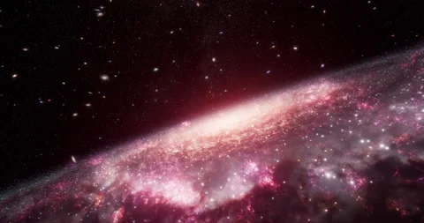 Space flight approaching Galaxy Vidéo 236936498