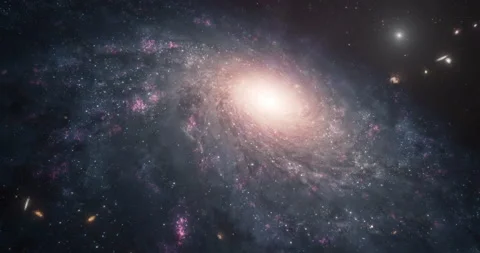 Space flight Approaching Galaxy Stock Footage 237090900