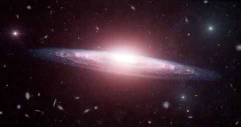 Space flight Approaching Galaxy Stock Footage 237090904