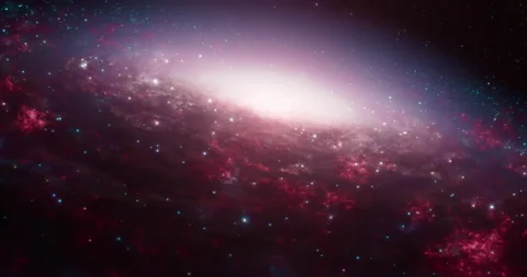 Space flight approaching Galaxy Stock Footage 237161187