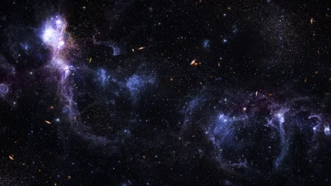 Space flight into a beautiful star field. Stock Footage 114652326