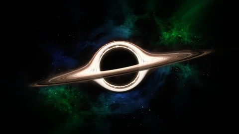 Space flight. Black hole. Approaching the space object. Vídeo Stock 102033954