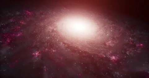 Space flight circling Galaxy Vidéo 236920617