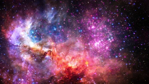 Space Flight deep space exploration travel to Westerlund 2 Stock Footage 158922098