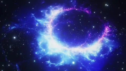 Space flight in galaxy and nebula Stock Footage 278395212