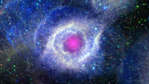 Space flight to Helix nebula Vidéo 133090748