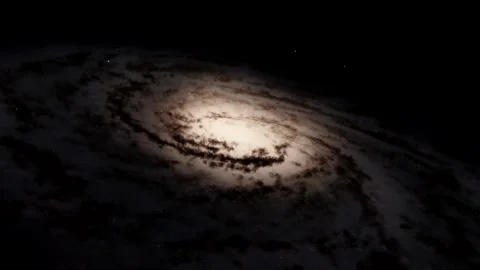 Space Flight Over Whirlpool Galaxy With Stars 4K Stock Footage 150105893