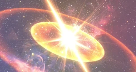 Space flight into a star field. 3D rendering of Fly through in a space galaxy in Stock Footage 166057813