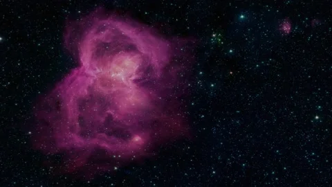 Space Flight Into Star Field Abstract Sci-Fi Big Bang Galaxy 3D Universe 2 Video stock 140675425