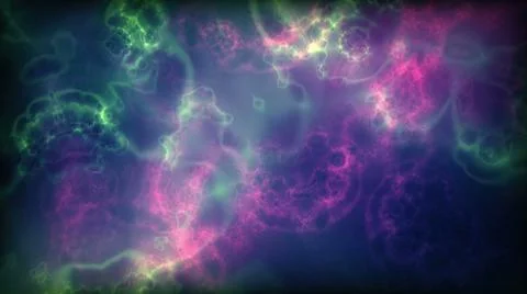 Space Flight Into A Star Field In Galaxy Clouds And Lightning Nebula Stock Illustration
