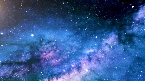 Space Flight to starfield Galaxy and Nebulae deep space. Stock Footage 249858352