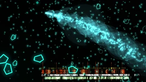 Space flight to the stars Stock Footage 134008086