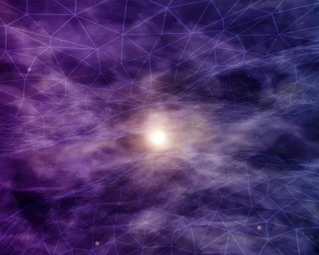 Space flight to the sun Illustration