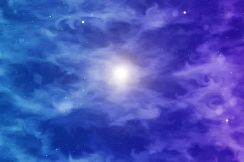 Space flight to the sun Illustration