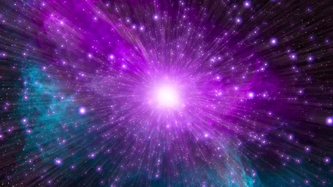 Space flight into the supernova Stock Footage