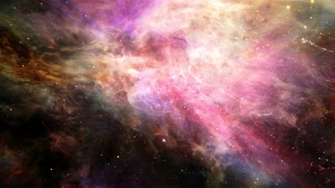 Space Flight Through The Orion Nebula Stock Footage 157532105