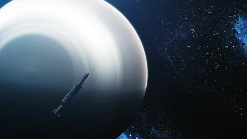 Space flight. View from above. Flying over the planet. Stock Footage 251701797