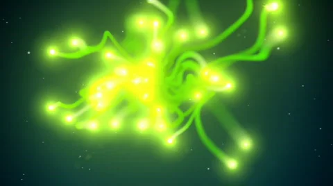 Space flowers loop Stock Footage 729903