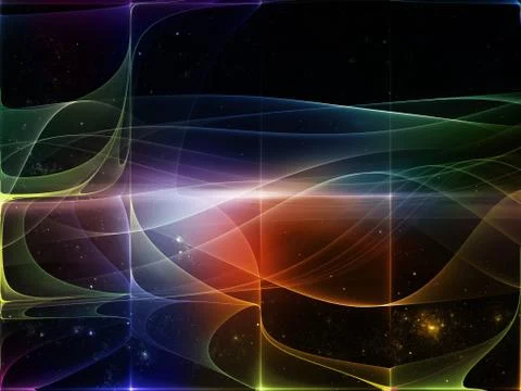 Space Fluctuation Illustrazione stock