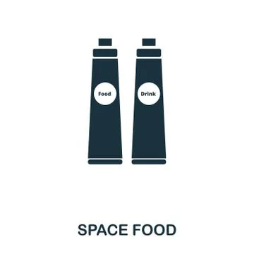 Space Food icon. Flat style icon design. UI. Illustration of space food icon Stock Illustration