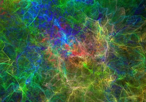 Space fractal background Stock Illustration