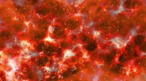 Space fractal galaxy burning red Video stock 10922945