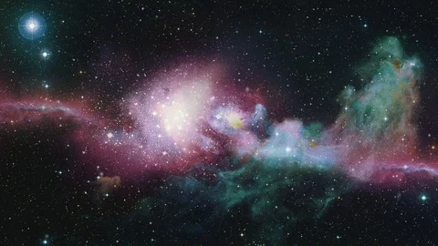 Space Galaxy and Nebula Stock Footage 118601801