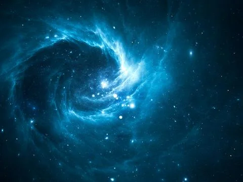 Space, galaxy and star cluster - abstract 3d illustration Stock Illustration