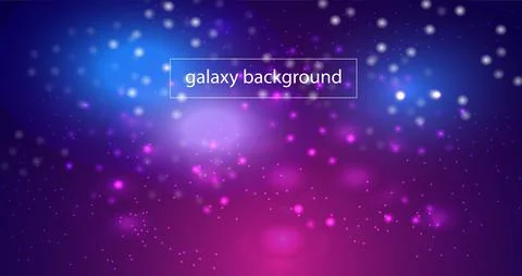 Space galaxy background with cosmic light and stars Stock Illustration