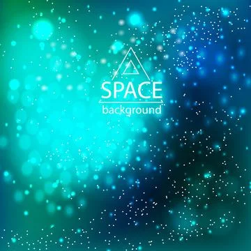 Space galaxy background with cosmic light and stars Stock Illustration